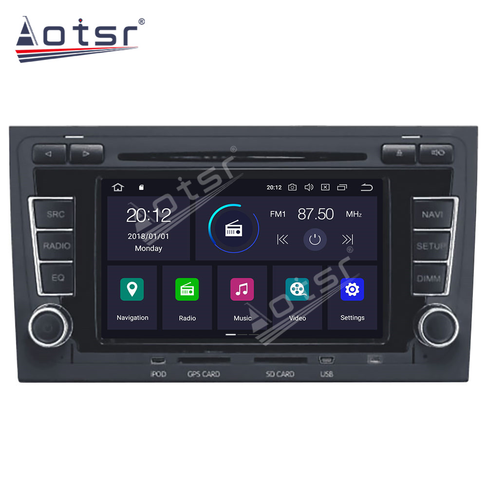 Android 11.0  Multimedia Player 128G For AUDI A4 2002-2007 with GPS navigation suitable for Audi stereo main unit DSP Carplay -Aotsr official website