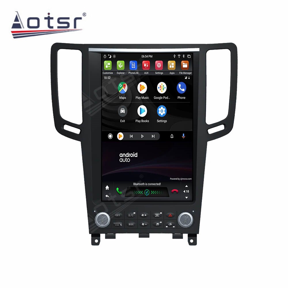 Tesla Style Android 9.0 PX6 Car Radio For Infiniti GX G37/G25/G35 2008-2014 Multimedia Player GPS Navigation Auto Audio Carplay-Aotsr official website