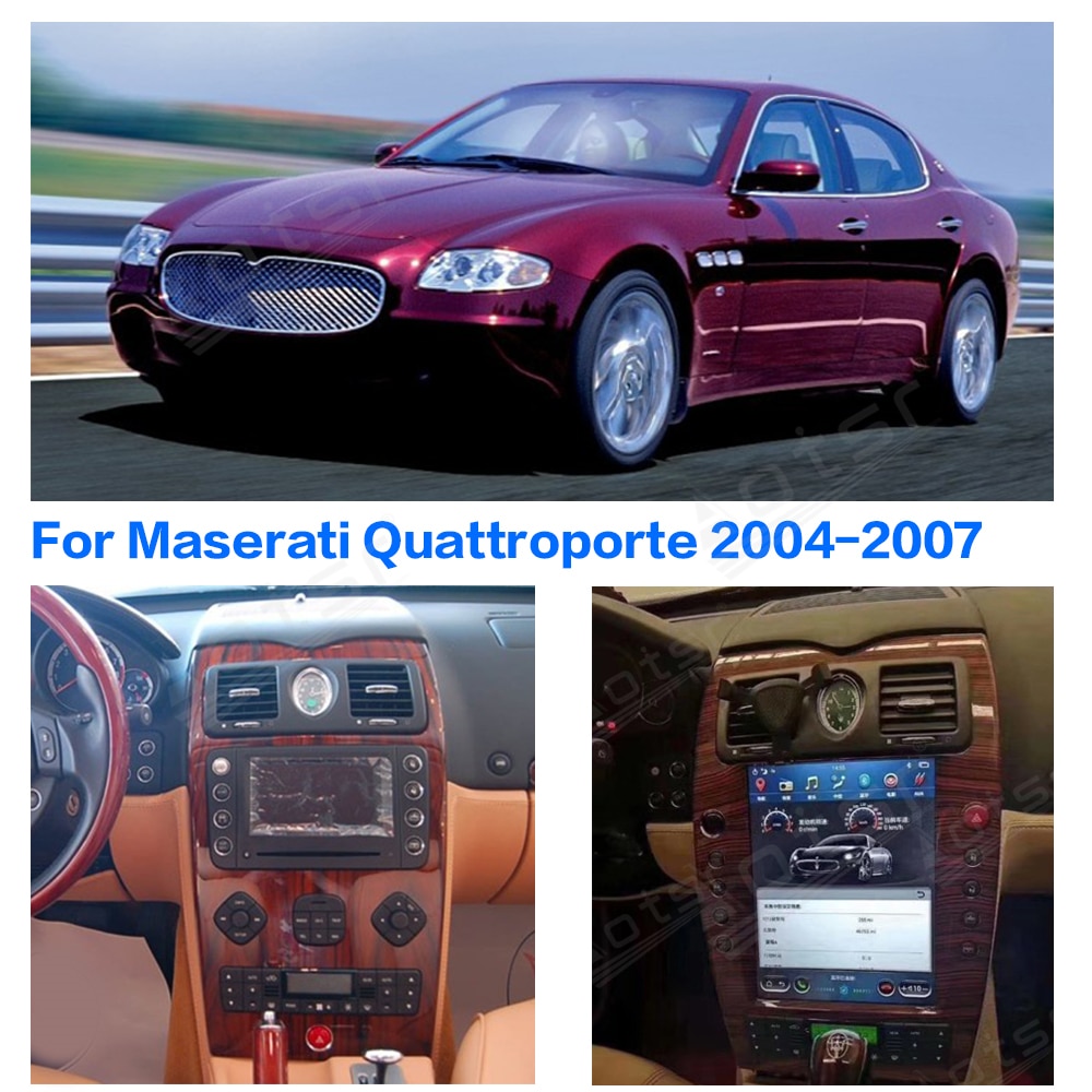 For Maserati Quattroporte Android Multimedia 2004 - 2012 Tesla Screen Car Radio GPS Navigation Video Player Carplay PX6 Stereo-Aotsr official website