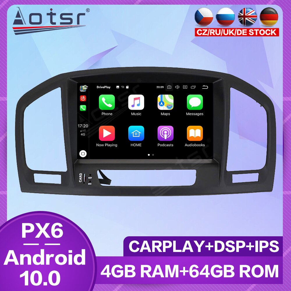 Car Radio Touch Screen For Opel Insignia 2008 - 2013 Android Multimedia Video Player HD GPS Navigation Carplay Audio Stereo Unit-Aotsr official website