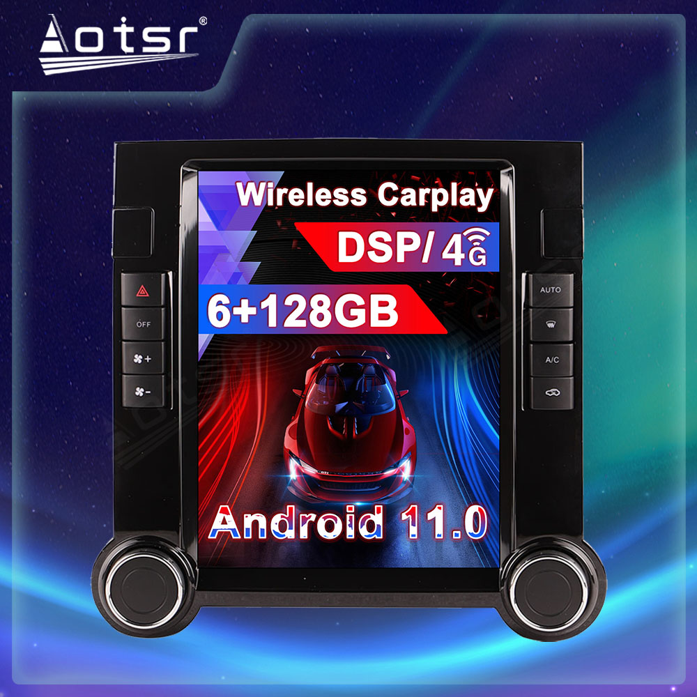 Android 11.0 multimedia player with GPS navigation  stereo main unit DSP Carplay 6GB + 128GB suitable for Volkswagen old Touareg 9.7 inch-Aotsr official website