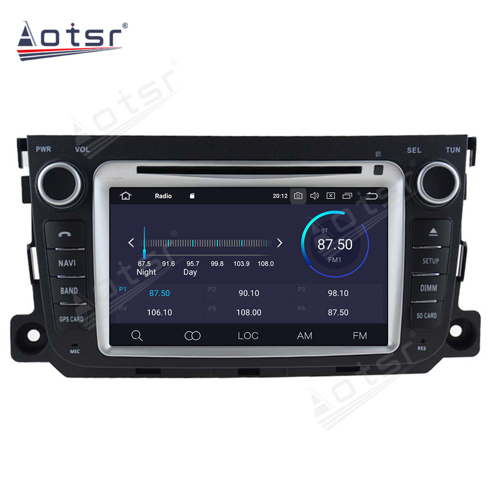 Android 11.0  Multimedia Player 128G For Benz Smart 2013 with GPS navigation suitable for Mercedes Benz stereo main unit DSP Carplay -Aotsr official website
