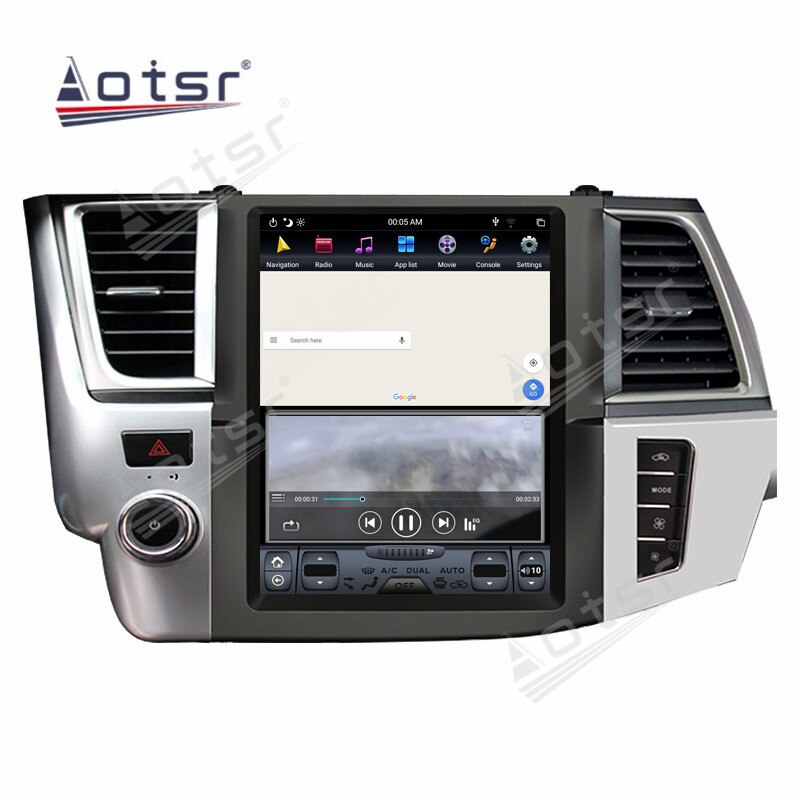 Tesla Vertical Screen For Toyota Highlander 2014 2015 - 2019 Car GPS Navigaiton Radio Multimedia Video Player Head Unit Stereo-Aotsr official website
