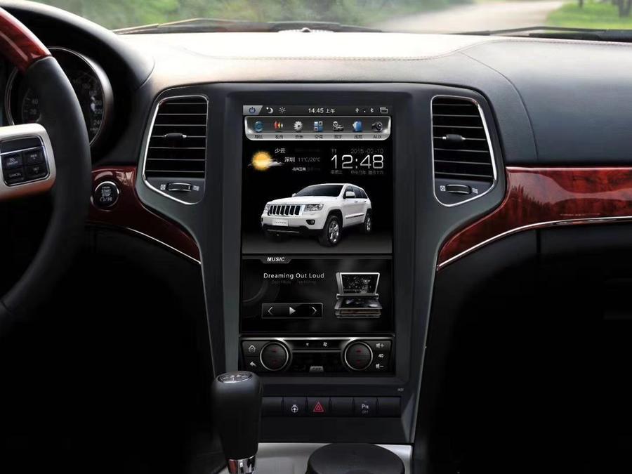 Tesla Screen Multimedia Stereo Android Player For Jeep Grand Cherokee 2010 2011 2012 2013 2014 2015 2016 2017-2019 GPS Head Unit