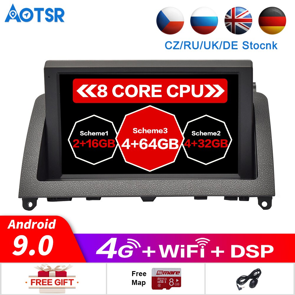 Android 10 Car multimedia player head unit For Mercedes Benz C Class W204 C200 2007 - 2014 Radio stereo Audio gps tape recorder-Aotsr official website