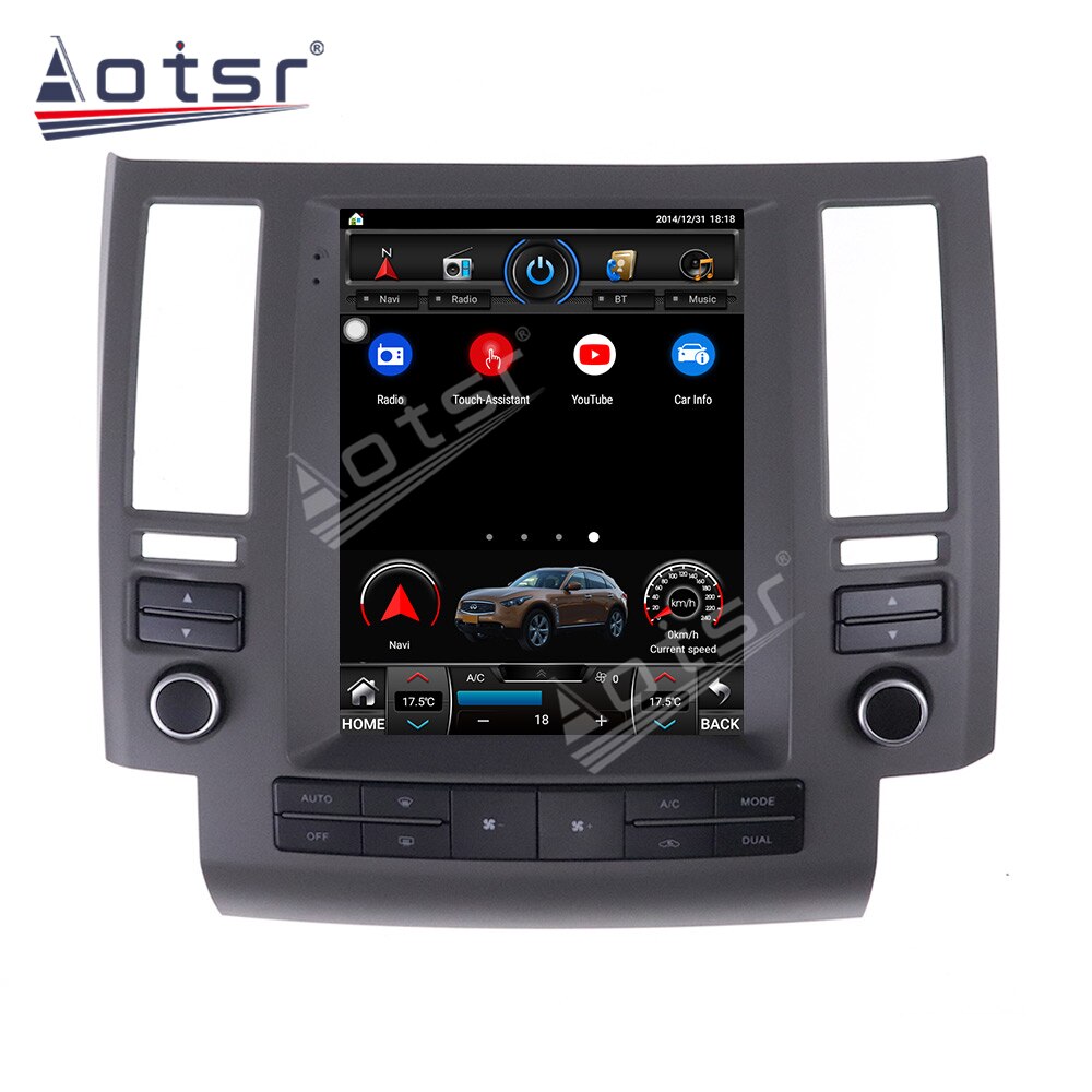For Infiniti FX35 FX45 2003 - 2006 Car Radio Multimedia PlayerGPS Navigation Android 64G Vertical Screen  Tesla Style Head Unit-Aotsr official website