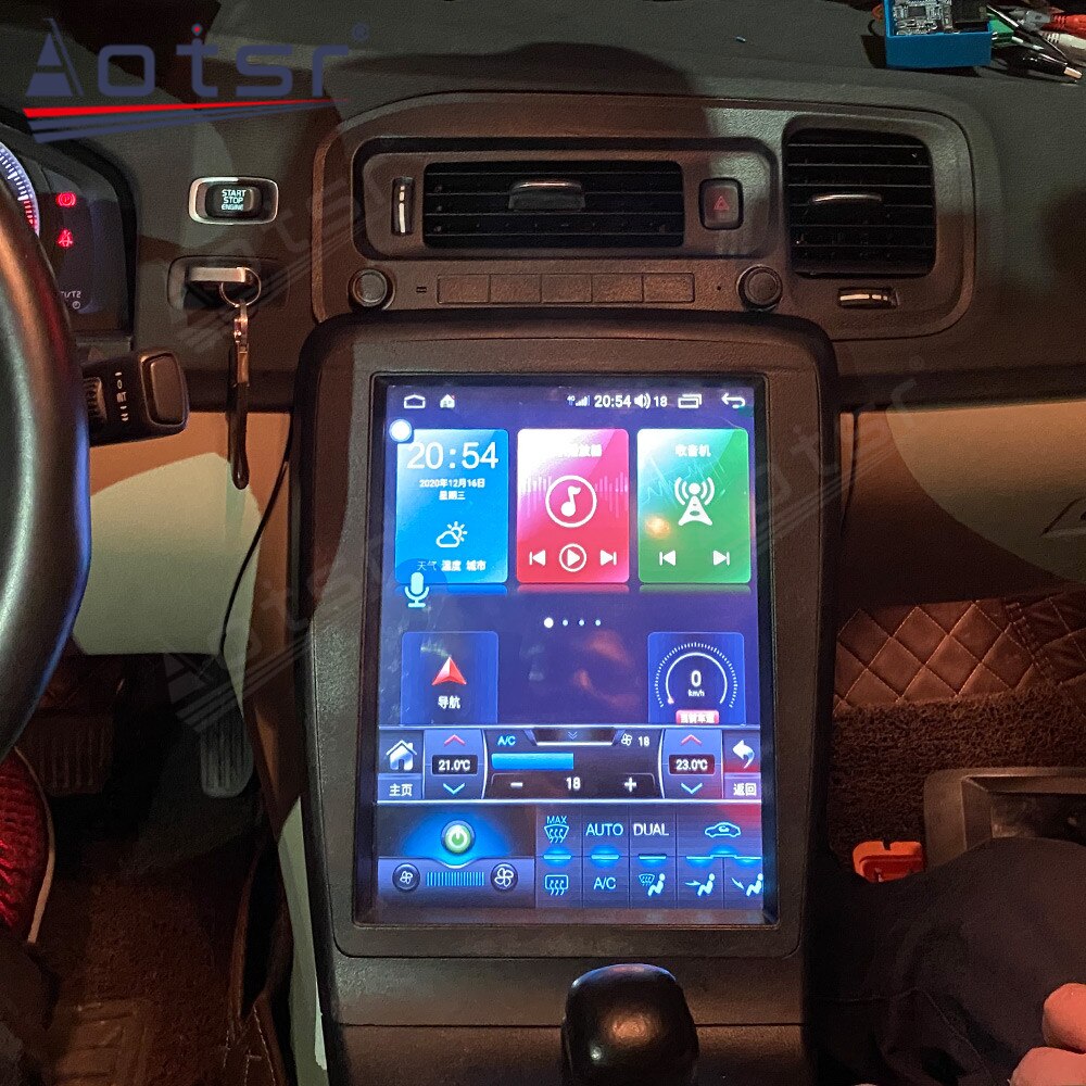 Tesla Style Screen Android 11.0 For Volvo S60 V60 2011 - 2018 Car Multimedia Player Auto Radio GPS Navigation Radio Audio Stereo-Aotsr official website
