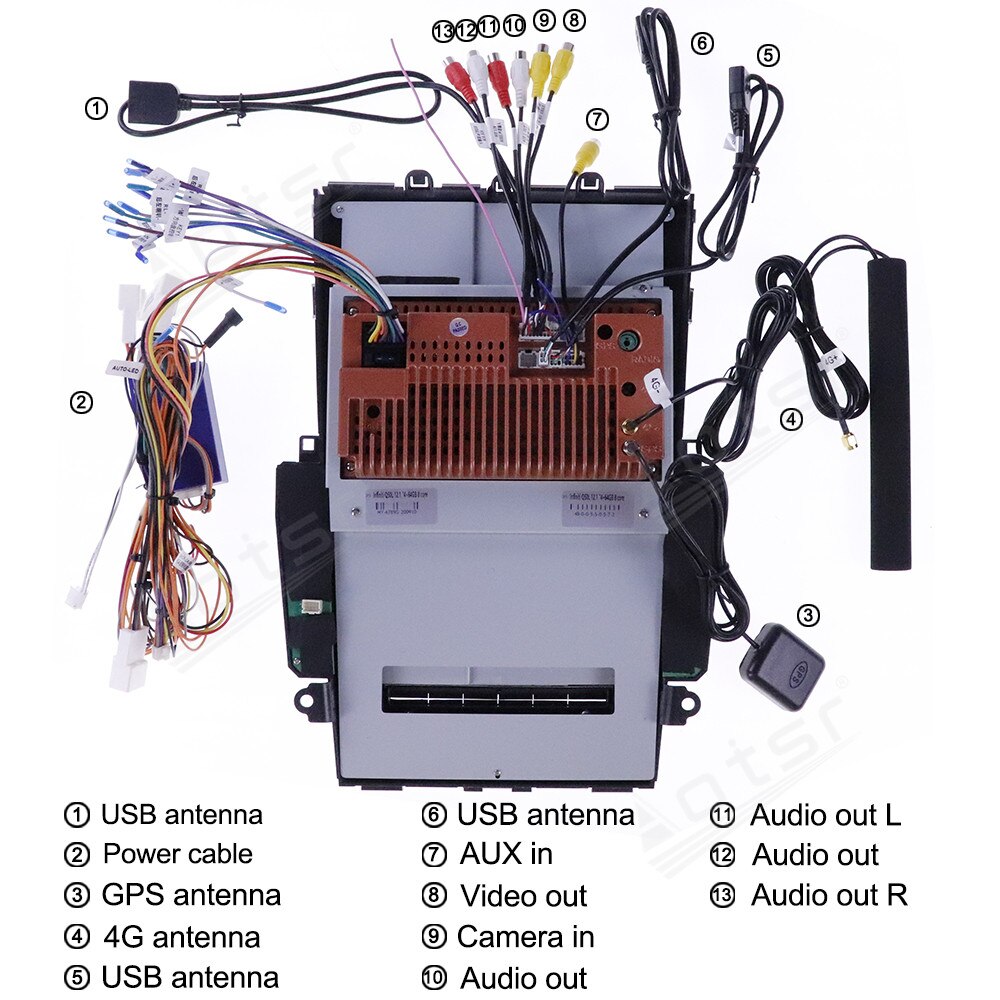 6GB+128GB Tesla Big Screen For Infiniti Q50 Q50L Q60S 2013 - 2019 Car GPS Navigation Audio Android Multimedia DVD Video Player-Aotsr official website