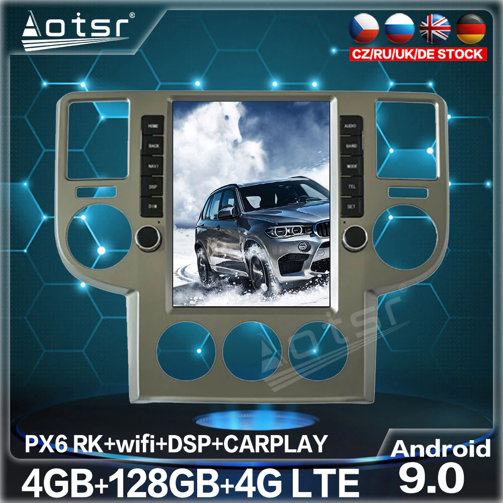 128G Android 9.0 Tesla Vertical Screen Car Radio For NISSAN X-trail T30 2002-2008 Car GPS Navigation Car DVD Multimedia Player-Aotsr official website
