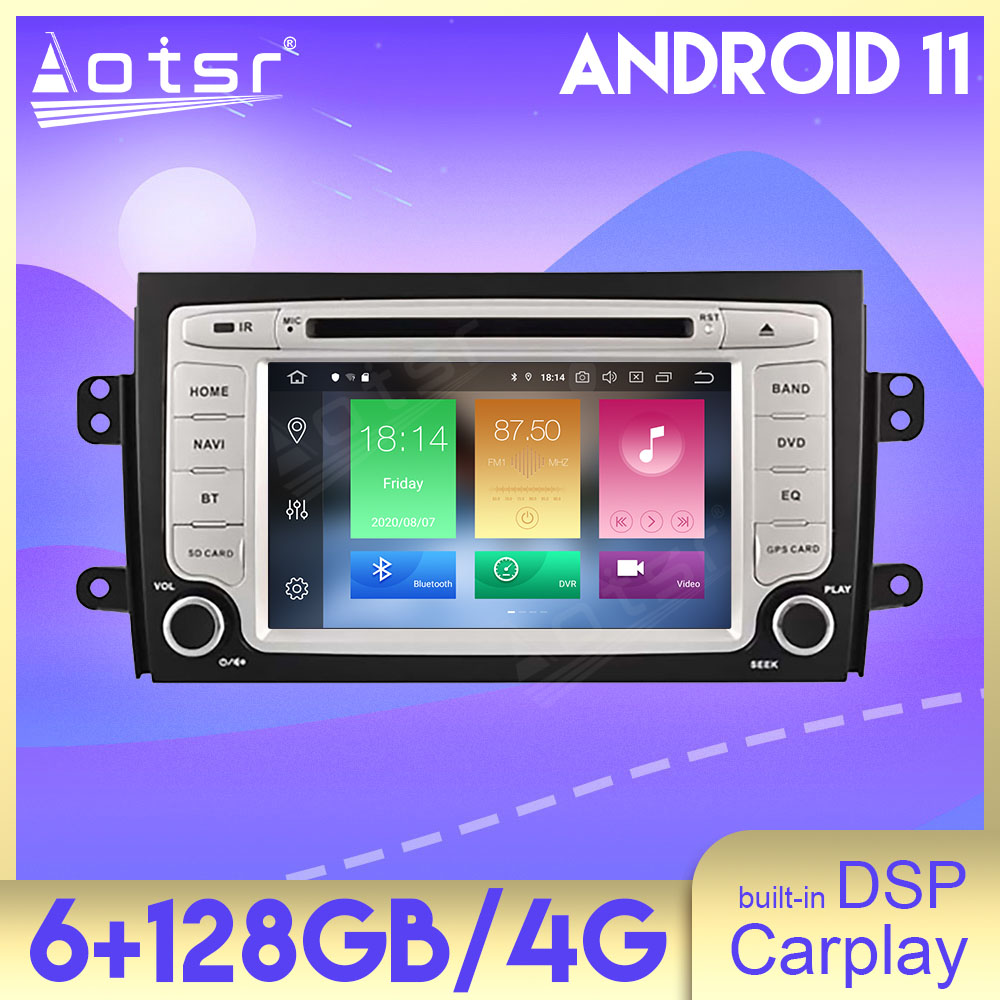 6+128GB Android 11 Auto Stereo DSP Carplay For Suzuki SX4 2006 2007 2008 2009 2010 Multimedia Car Radio Player GPS Navigation Head Unit-Aotsr official website