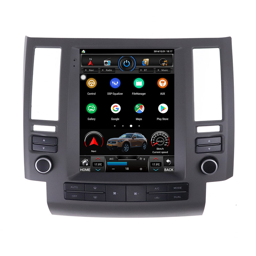 Android 11 128G Tesla Style GPS Navigation For Infiniti FX35 FX45 FX25 FX37 2003 2004 - 2006 Auto Radio Stereo Multimedia Player