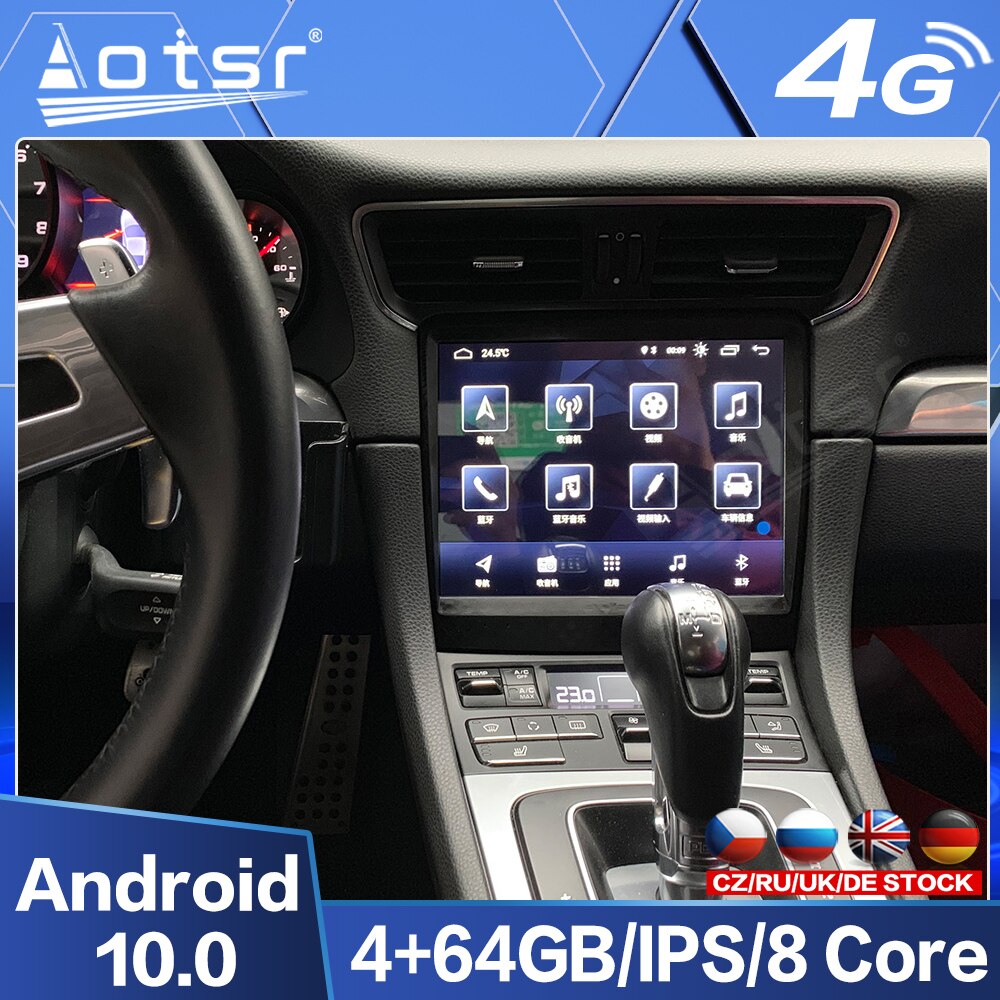 Car Multimedia GPS Navigation For Porsche Cayman Boxster 911 997 Android 10.0 Radio Video Player Touch Screen Head Unit Audio-Aotsr official website