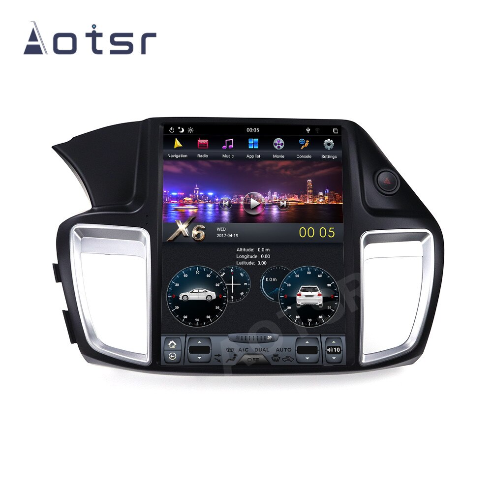 AOTSR For Honda Accord 9 2012-2017  PX6 DSP Android 9.0 Tesla style CAR GPS Navigation Head Unit Multimedia Player Radio CARPLAY-Aotsr official website