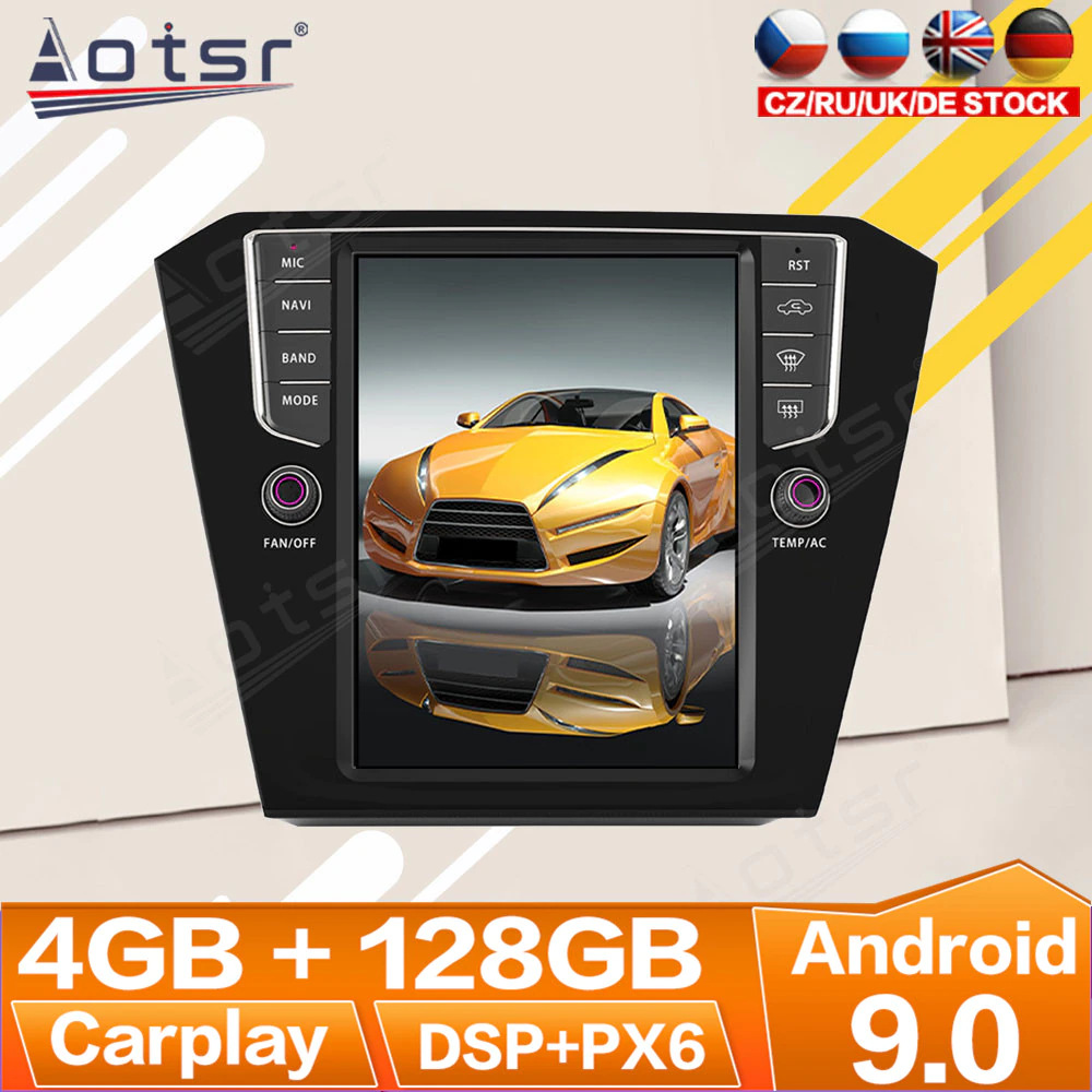 For Volkswagen VW Magotan 2014 2015 - 2017 Android Radio Multimedia Car Cassette Recorder Stereo Player Tesla GPS Navi Head Unit-Aotsr official website