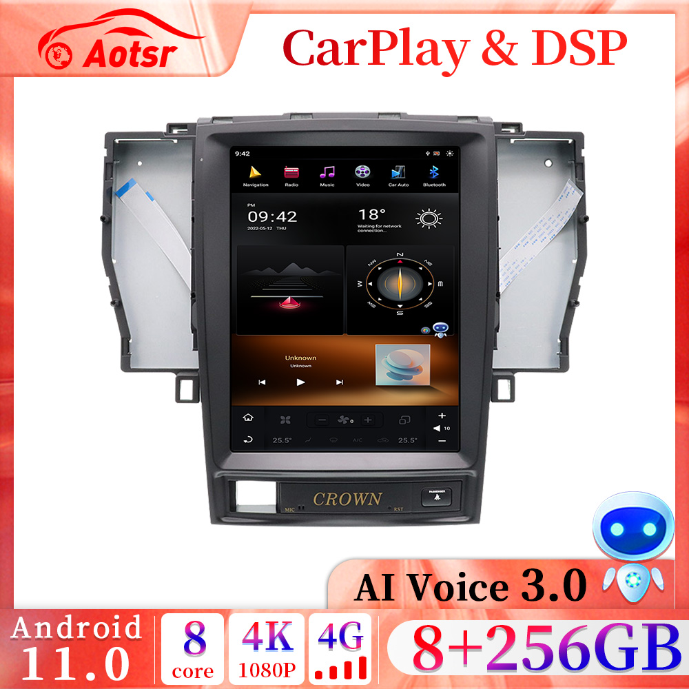Tesla Screen Android 11 For Toyota Crown 2005-2009 Car Radio GPS Navigation Auto Stereo Video Multimedia Player HeadUnit Carplay-Aotsr official website