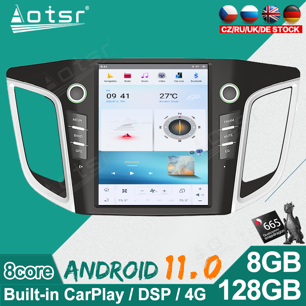 128G For Hyundai IX25 2014-2018 Car Stereo Multimedia Player Android GPS Navi Audio Radio Carplay PX6 Head Unit-Aotsr official website