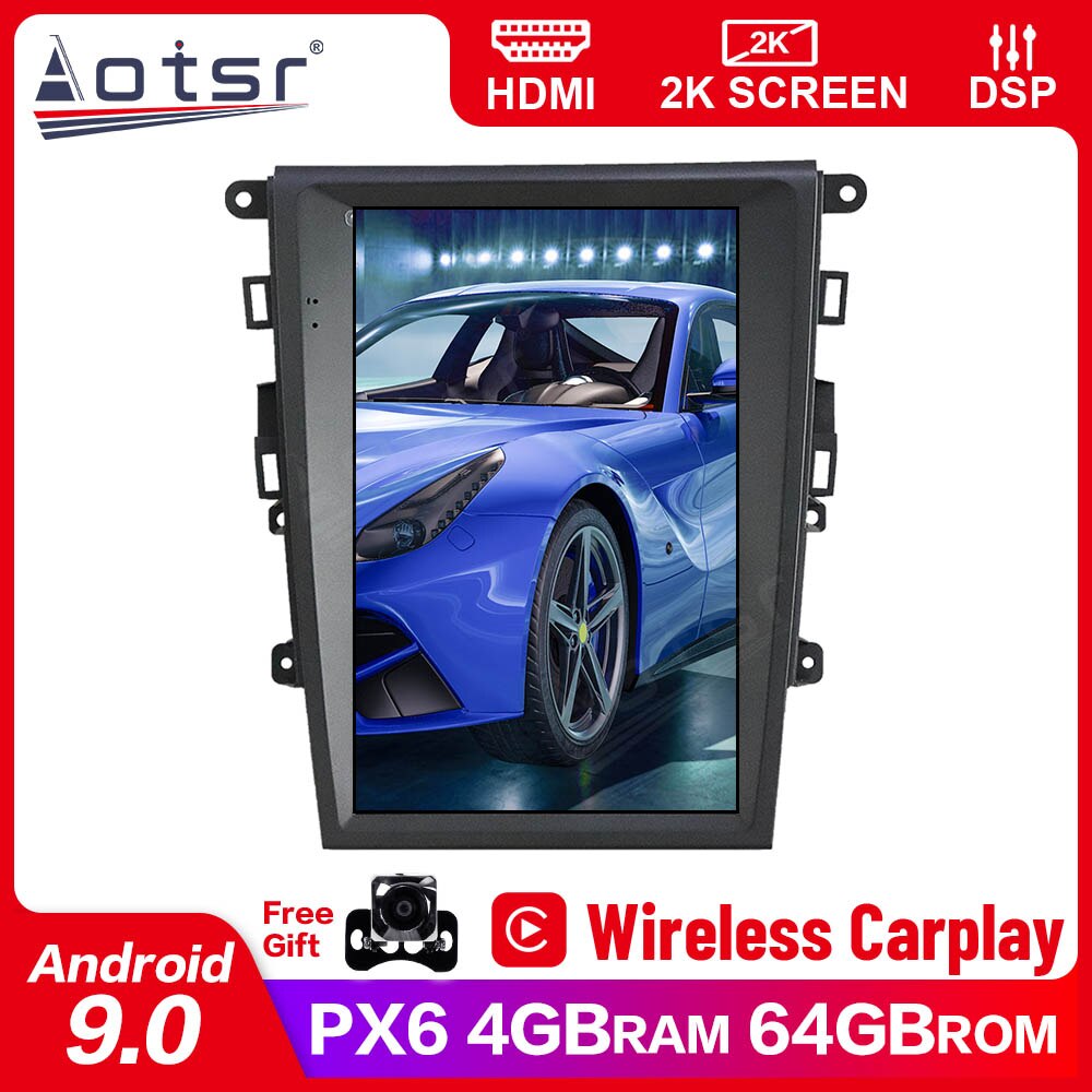 Android 9.0 system Car GPS multimedia stereo radio player For Ford Mondeo 2013-2017 navigation player Tape Recorder Head uinit-Aotsr official website