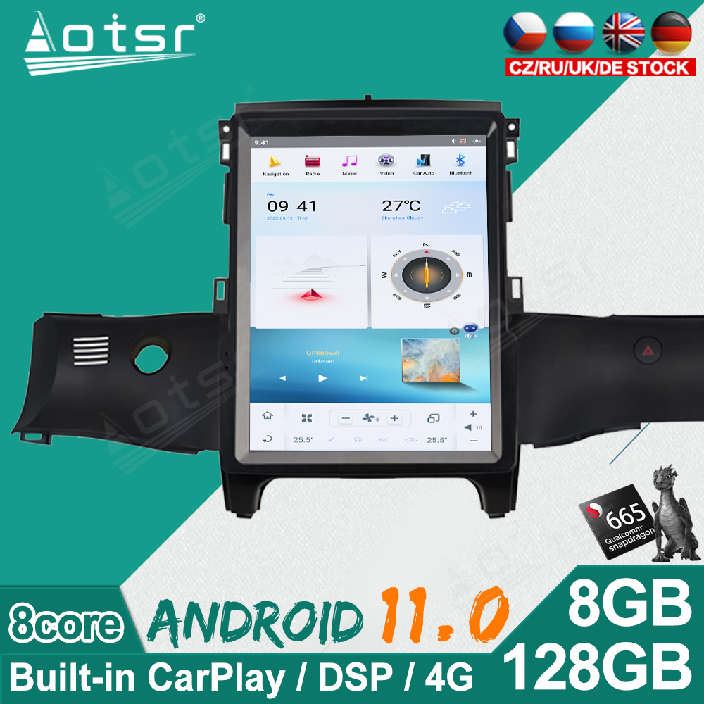 Android 11.0 Car DVD Player GPS Navigation For Ford Ranger 2018 2019 2020 Auto Radio Stereo player Head unit