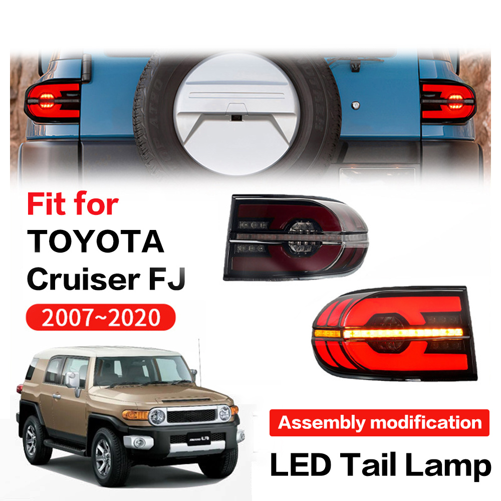 2PCs Car LED Light Tail Lamps Assembly For Toyota FJ Cruiser 2007-2020