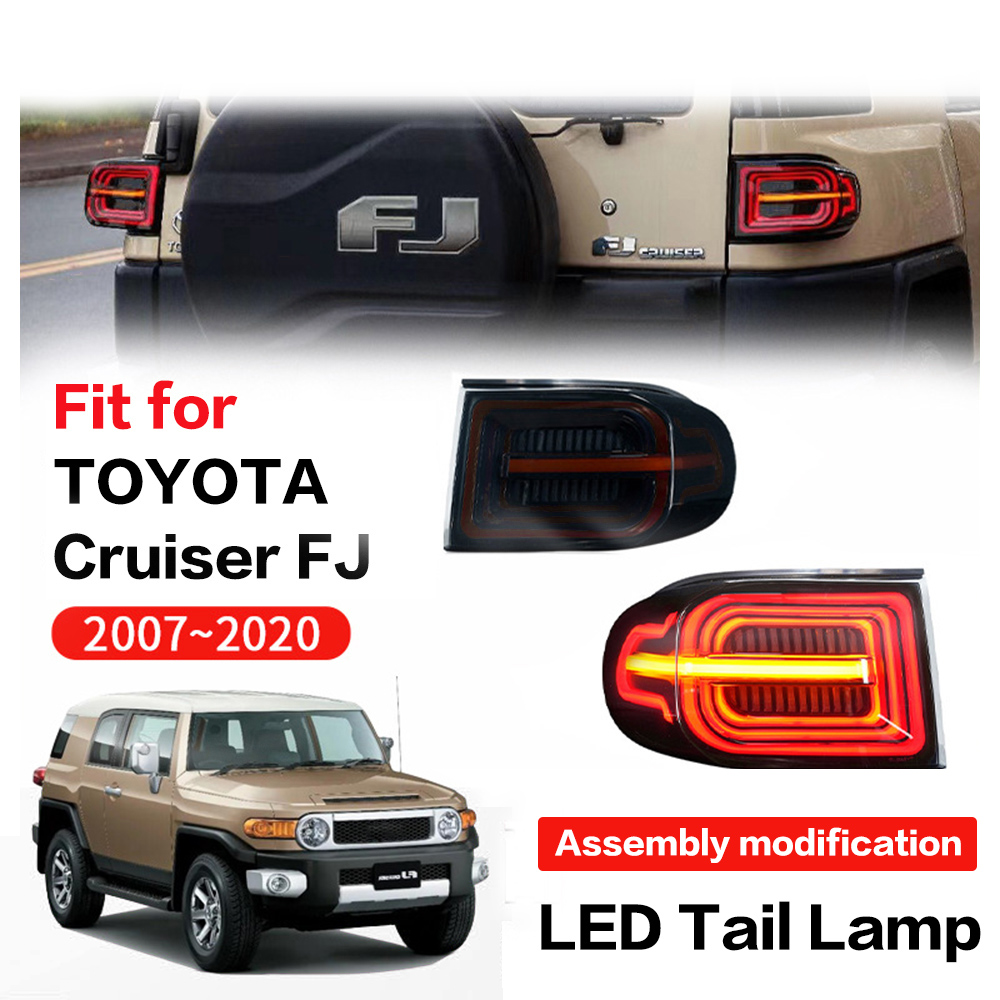 2PCs Car Tail Lamps Assembly For Toyota FJ Cruiser 2007-2020 LED Light