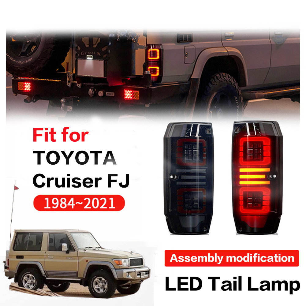 2PCs Car Tail Lamps Assembly For Toyota FJ Cruiser 1984-2021 LED Light