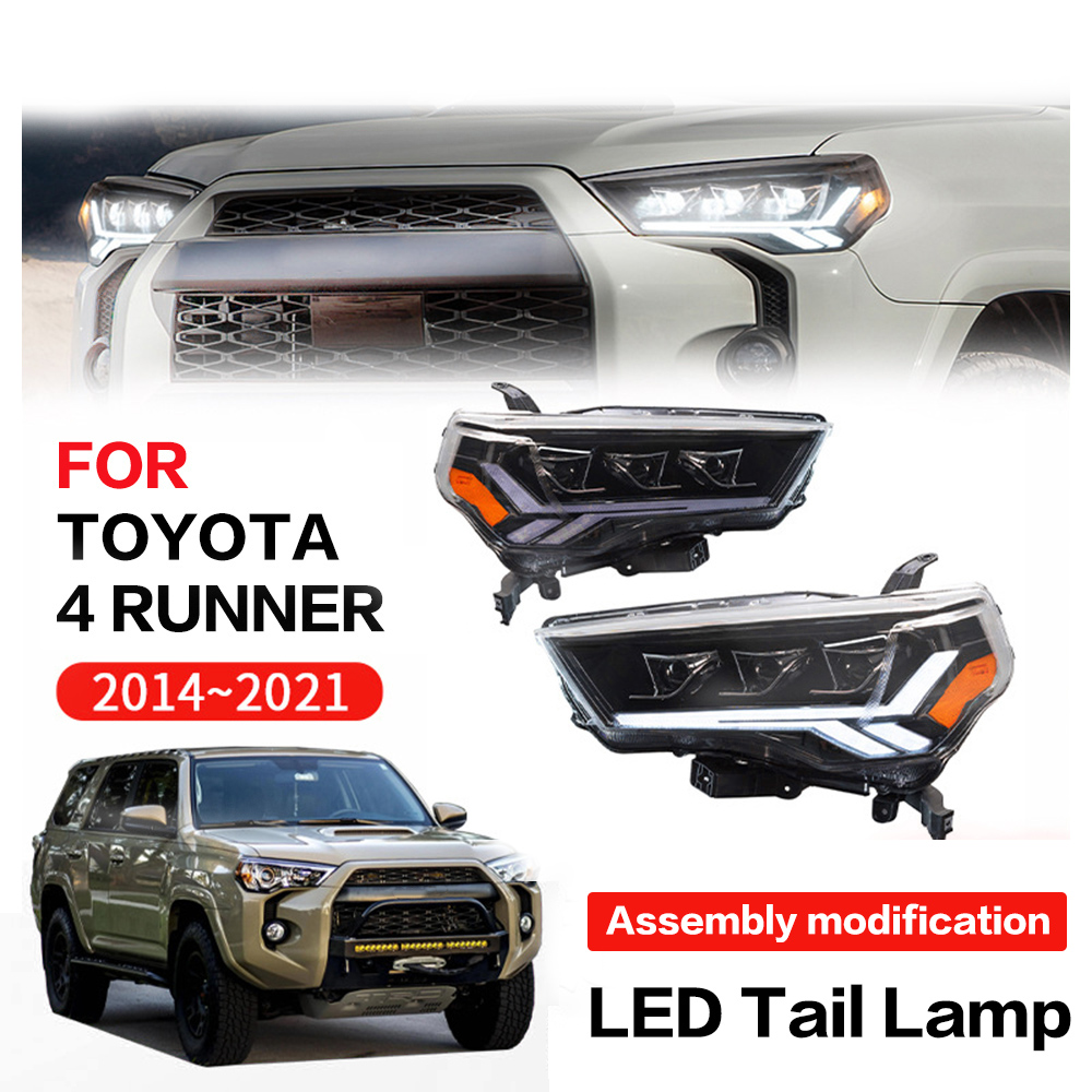 2PCs Car LED Light For Toyota 4 Runner 2014-2021 Headlight Assembly