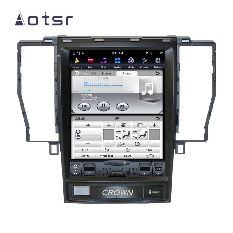 Android 8.1 Tesla style DVD multimedia player GPS navigation for Toyota Crown 2005-2009 12th car radio player Auto stereo unit-Aotsr official website