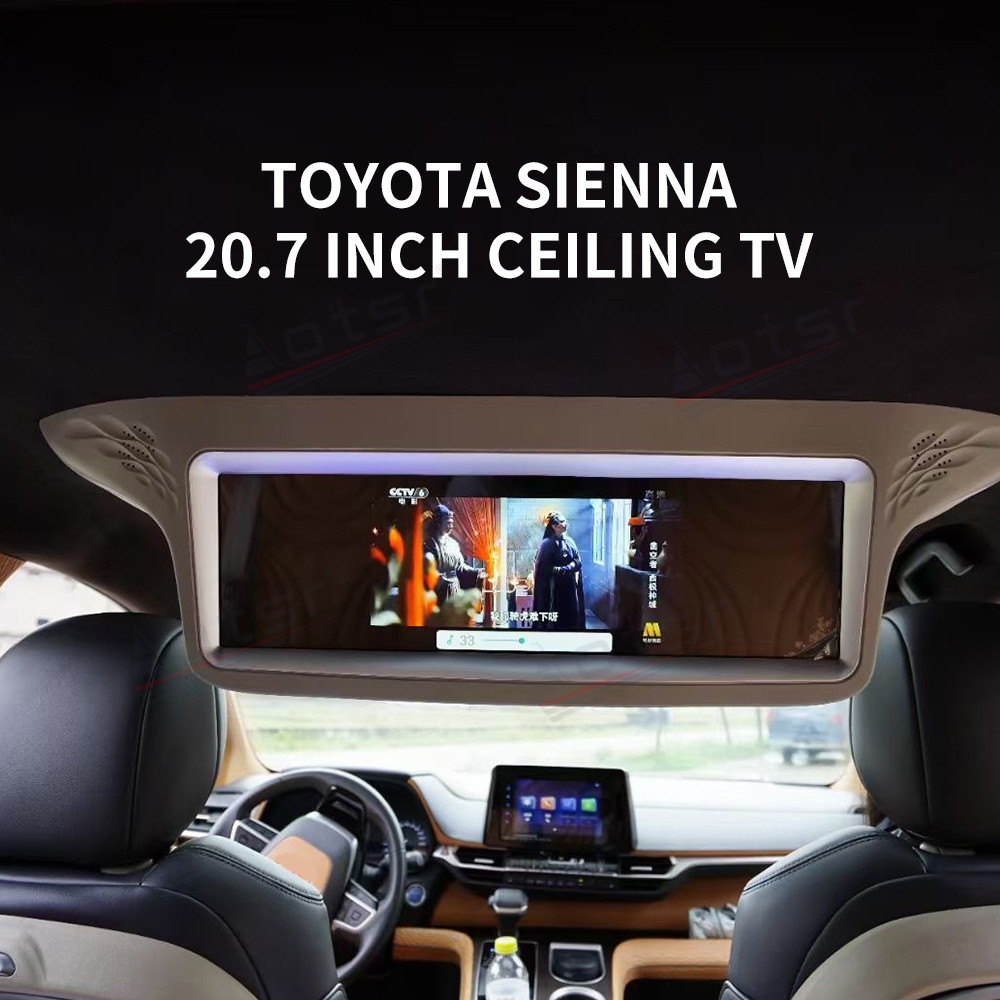 Android System 20.7 Inch LCD Screen HD Car Monitor Ceiling TV For Toyota Sienna Car Video Auto Roof Mount Display HDMI FM-Aotsr official website