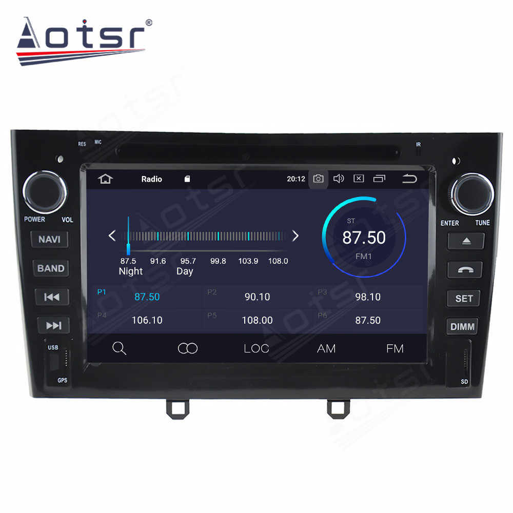 Android 11.0 4GB+128GB Car GPS Navigation Radio Screen Android System For Peugeot 407 2004 - 2010 Head Unit Auto Stereo Player HD-Aotsr official website