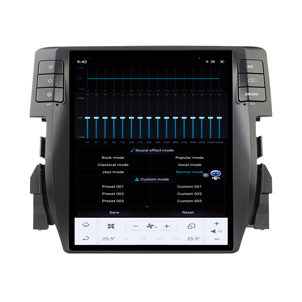 Qualcomm Android 11 For Honda Civic 2016 - 2019 GPS Navigation DVD Multimedia Player Head Unit