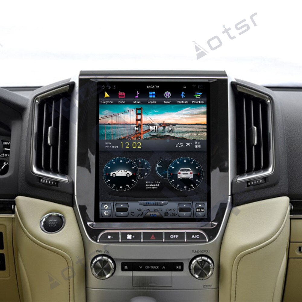 Car GPS Navigation For Toyota Land Cruiser 2016-2017 Car Radio Android Multimedia Player PX6 Auto Stereo Head Unit Carplay DSP-Aotsr official website