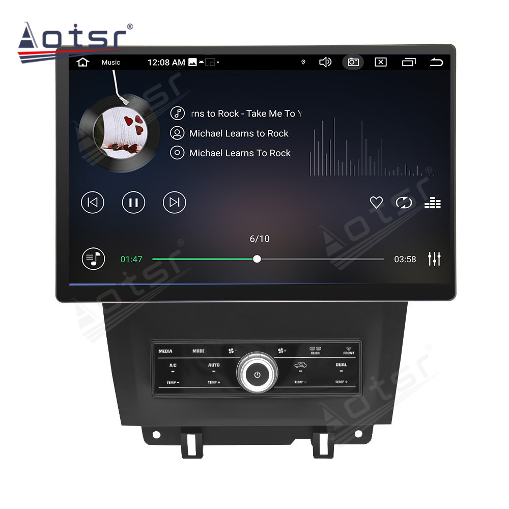13.3 Inch Android 12 Auto For FORD Mustang 2010-2014 Car Multimedia Player GPS Navigation Auto Radio Stereo Head Unit 