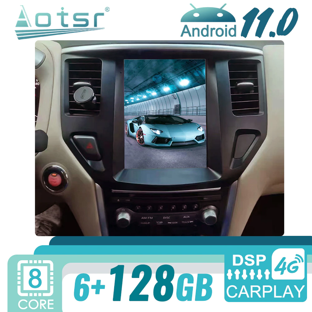 Android For Nissan Pathfinder 2016 - 2020 Tesla Car Radio GPS Navigation Multimedia Player Autoradio Stereo Head Unit Screen