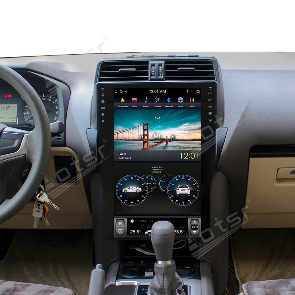 Car GPS Navigation For Toyota Land Cruiser Prado 150 2018 - 2020 Tesla Screen Android Radio Multimedia DVD Video Player Audio-Aotsr official website