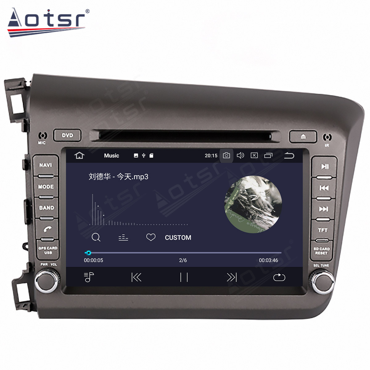Qualcomm Android 11 Car Radio 8 Core Autoradio For HONDA CIVIC 2012+ GPS Navigation DVD Multimedia Player Head Unit-Aotsr official website