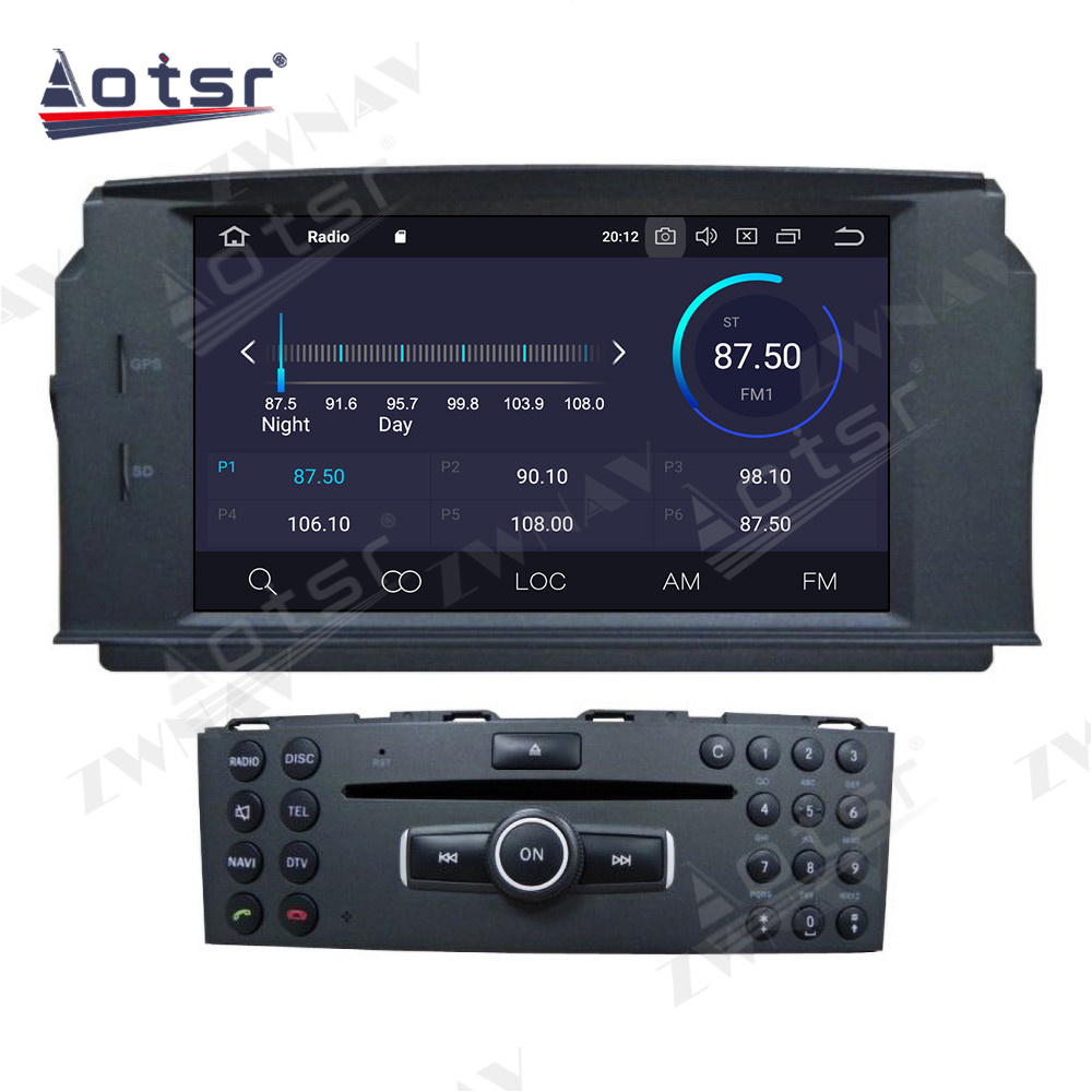 Android Multimedia GPS Navigation Car Radio Auto Sstereo for MERCEDES BENZ C Class C180 C200 C230 Stereo Screen Unit HD-Aotsr official website