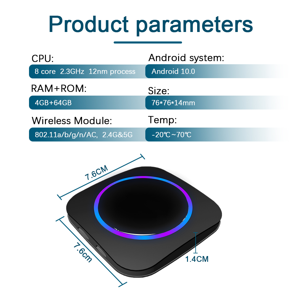 Wireless Carplay Mini AI Box Apple Carplay Android Auto 4G LTE GPS Youtube Netflix Play Head Unit
