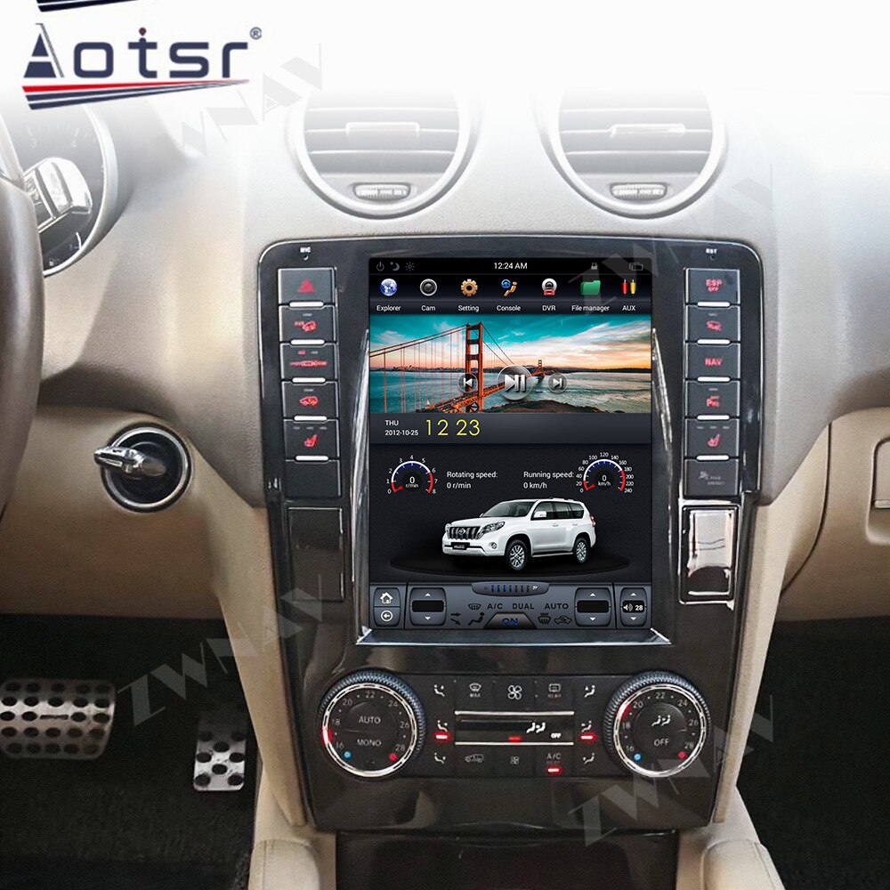 Android Vertical Tesla Car Multimedia Player GPS For Mercedes Benz ML W164 W300 ML350 ML450 ML500 GL X164 G320 GL350 GL450 GL500-Aotsr official website