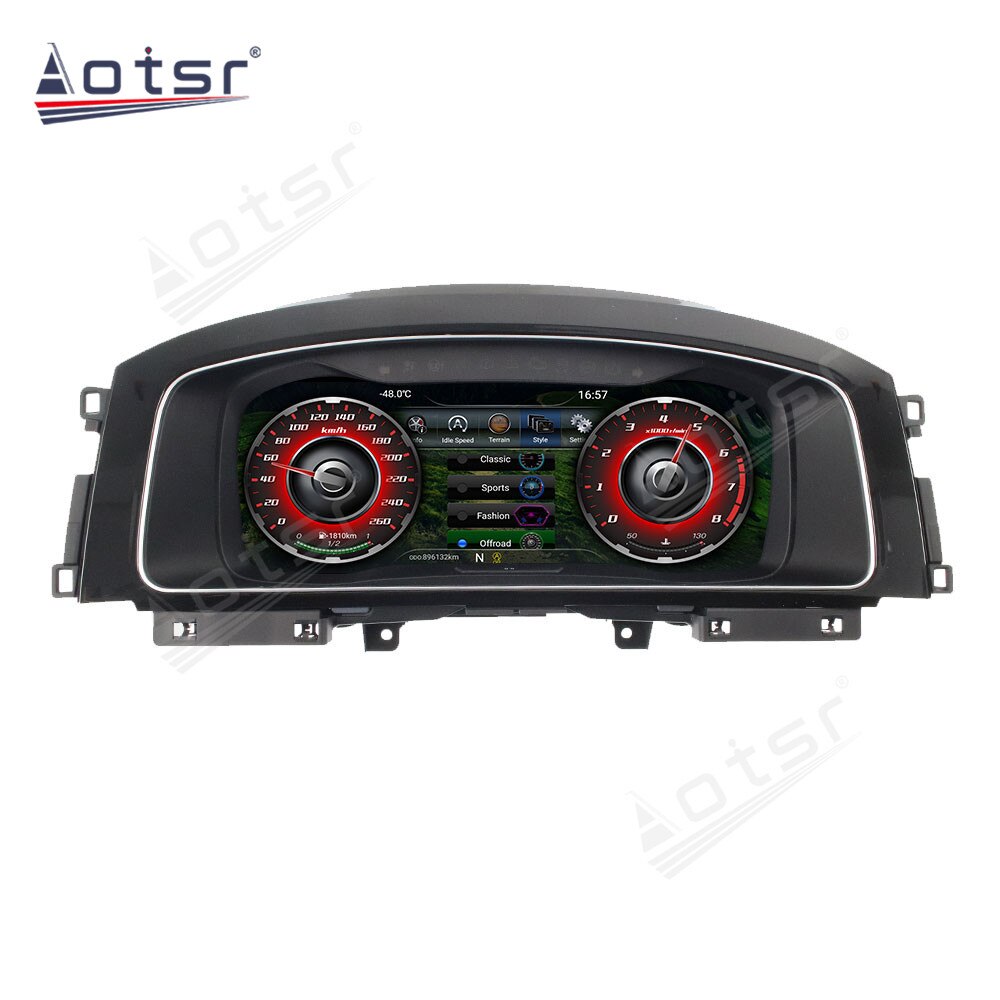For VW B8 PASSAT CC Golf 7 GTI Teramont Variant Car Instrument Dashboard Display LCD Android GPS Navigation Multimedia Head Unit-Aotsr official website
