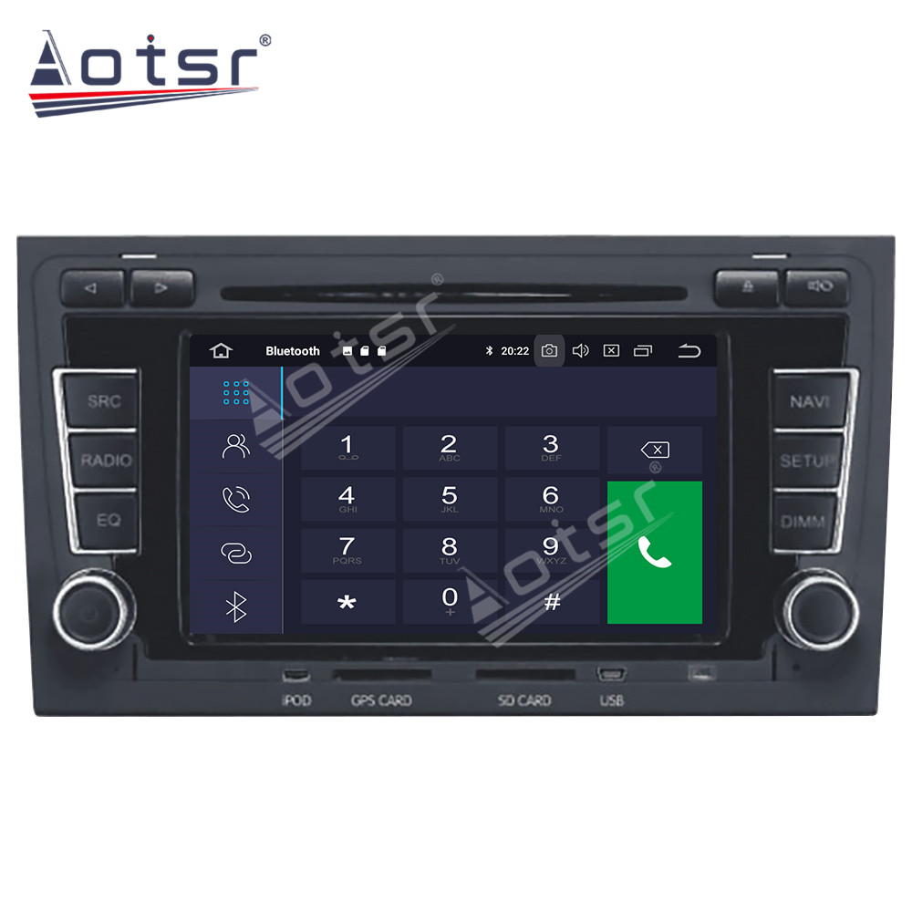 Android 11.0  Multimedia Player 128G For AUDI A4 2002-2007 with GPS navigation suitable for Audi stereo main unit DSP Carplay -Aotsr official website