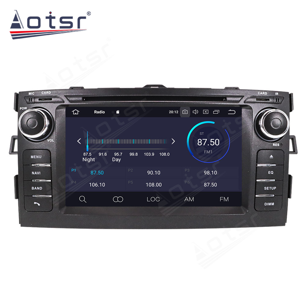 6+128GB Android Auto DSP Carplay For Toyota Auris 2006 2007 2008 2009 2010 2011 2012 Multimedia Car Radio Player GPS Navigation Stereo Head Unit-Aotsr official website