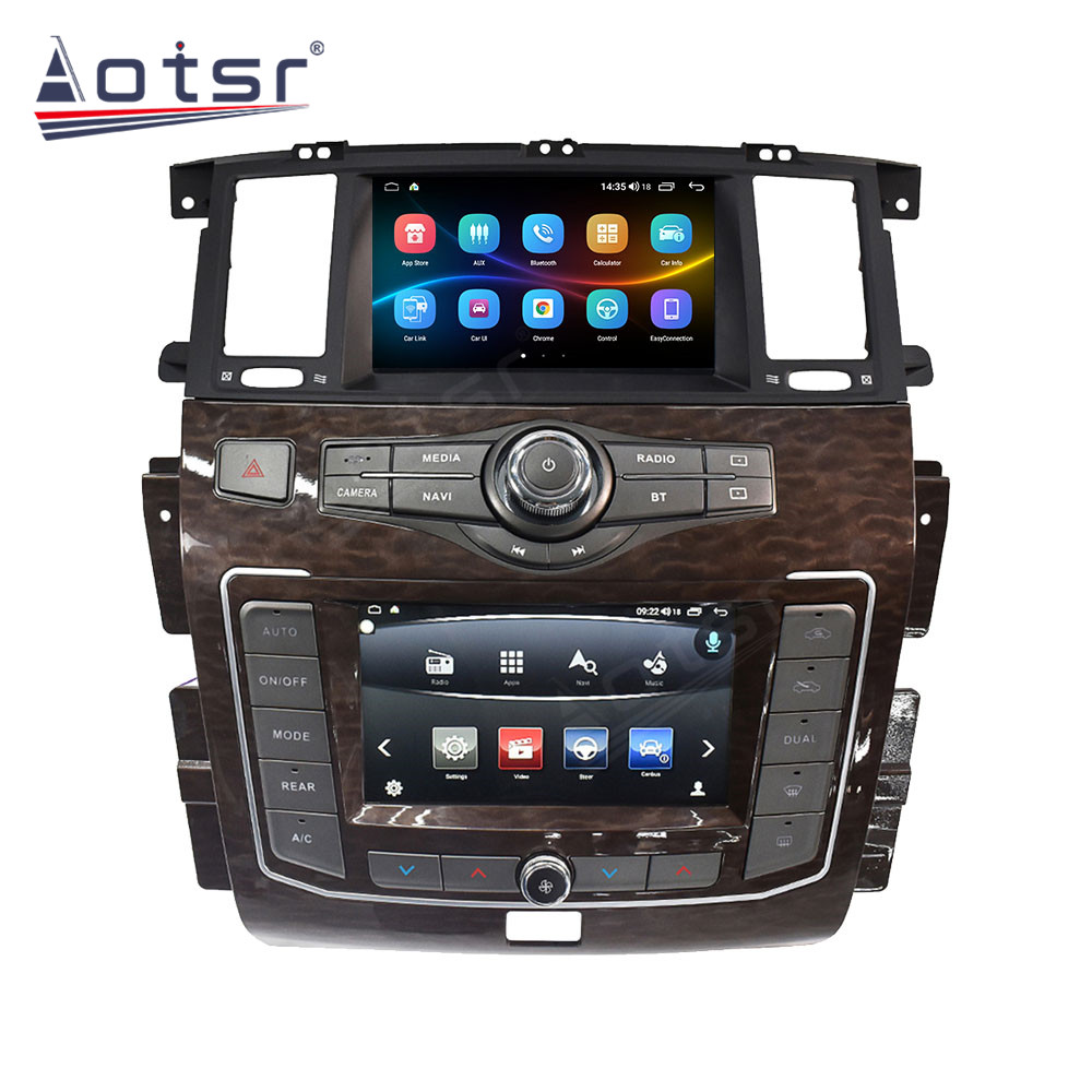 64G For Nissan Patrol Y62 For Infiniti QX56 2010-2020 Android 10 Dual Screen Car Radio Multimedia Player GPS Navigation Carplay-Aotsr official website