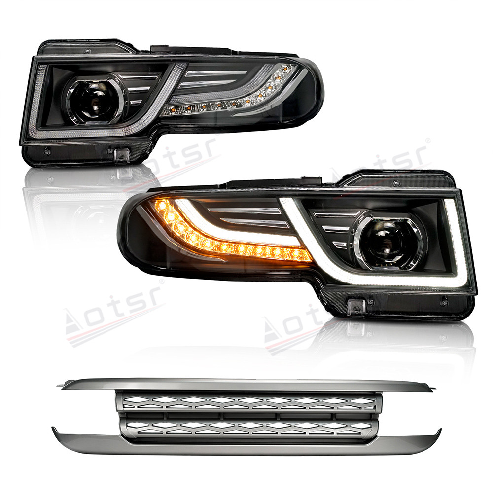 2PCs Car LED Light Headlight For Toyota FJ Cruiser 2007-2020 Grille