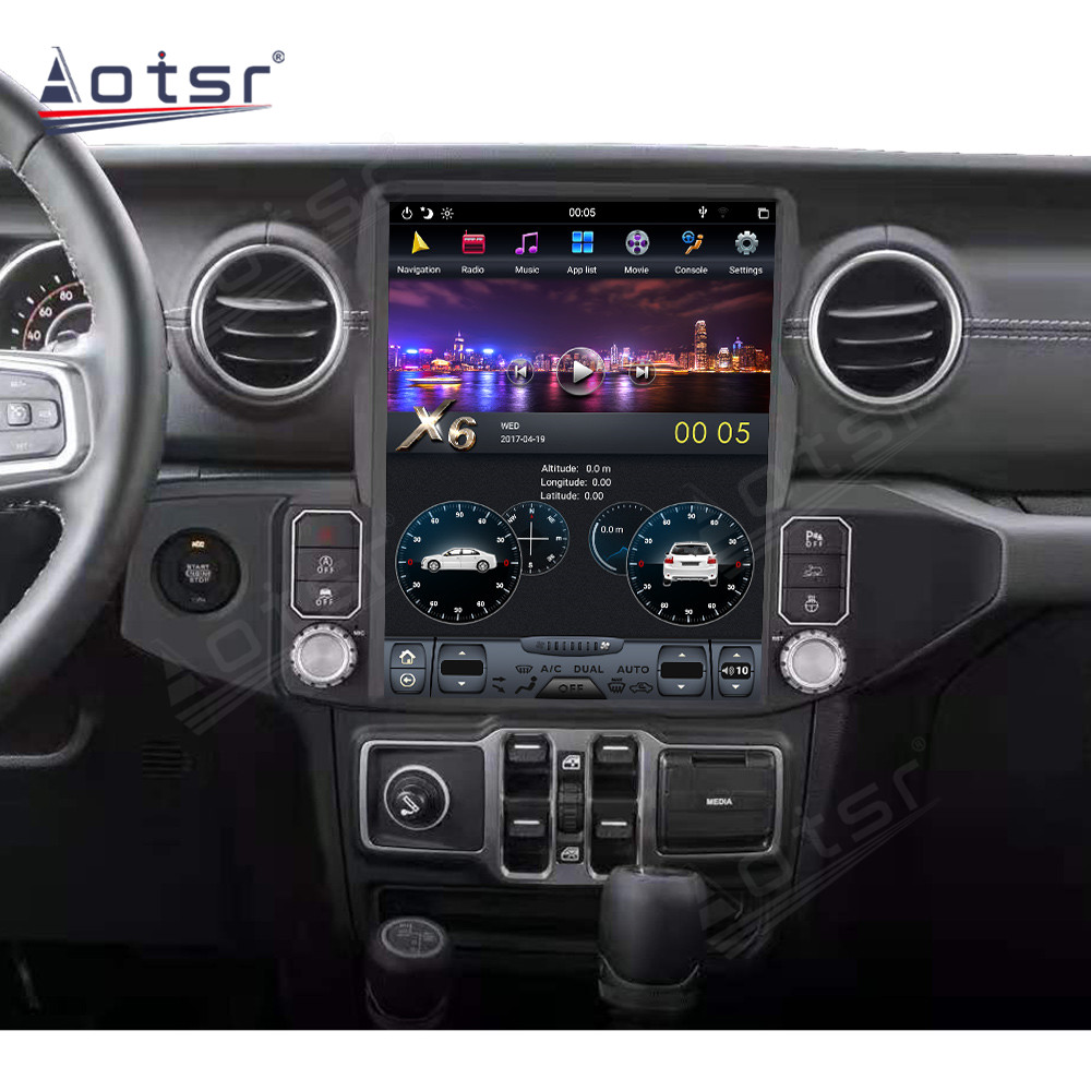 Car Radio Player For Jeep Wrangler JL Gladiator 2018-2022 Screen