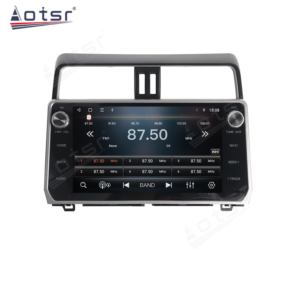 Android 12 Auto For Toyota LAND CRUISER PRADO 2018 Car Radio Multimedia Player GPS Navigation Carplay 4G SIM Head unit