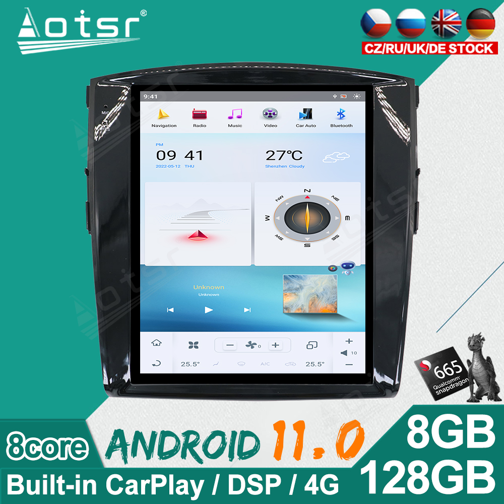 Qualcomm Tesla Screen Android Car Radio For Mitsubishi Pajero V97 V93 Shogun Montero 2006 Car Multimedia Player GPS Navigation Radio Stereo Carplay Video-Aotsr official website