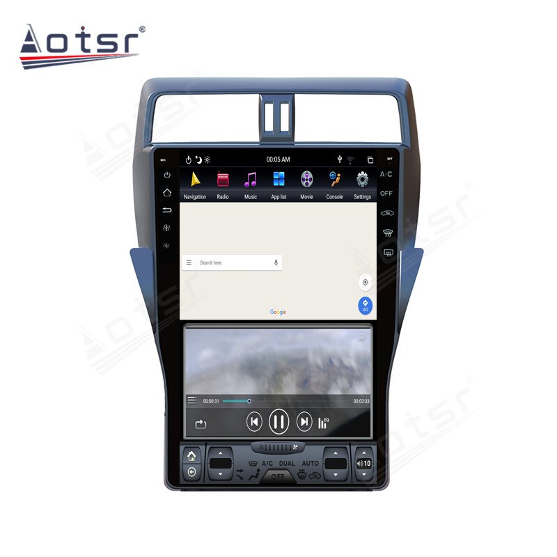 Car GPS Navigation For Toyota Land Cruiser Prado 150 2018 - 2020 Tesla Screen Android Radio Multimedia DVD Video Player Audio-Aotsr official website