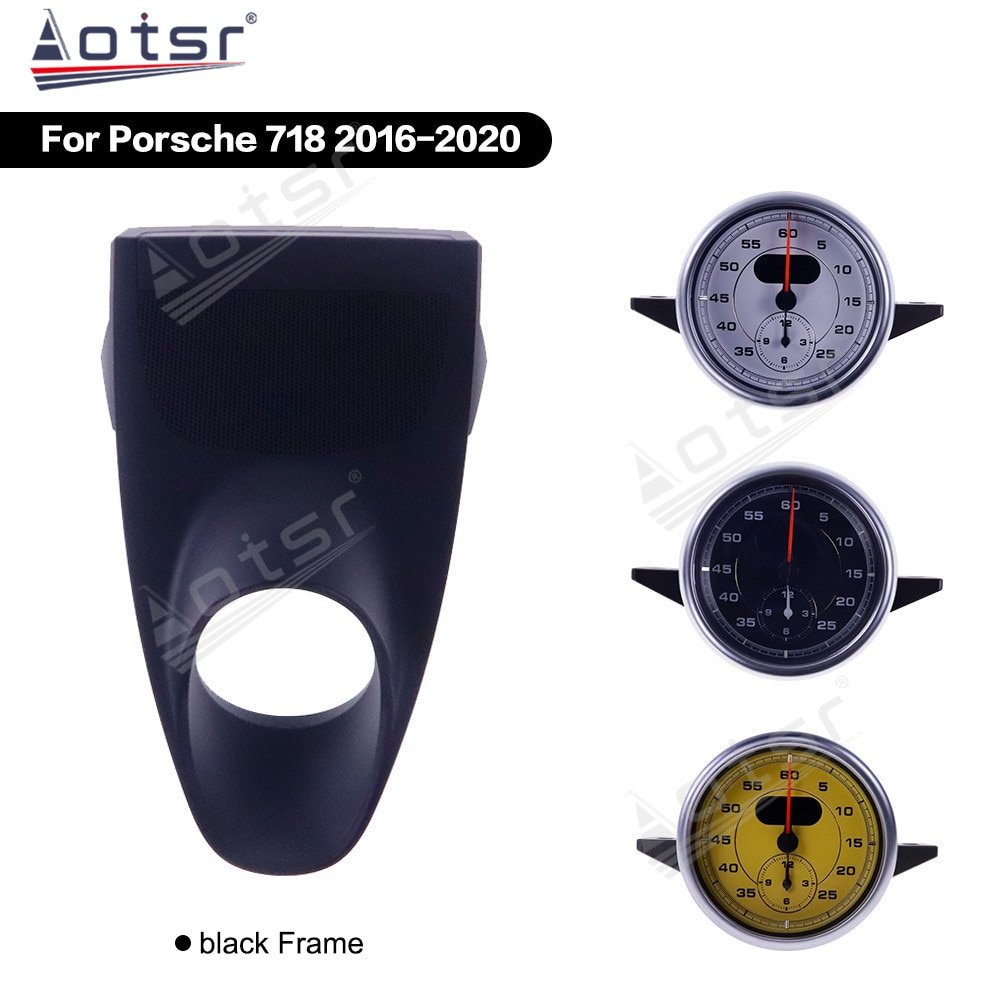 Car Stopwatch for Porsche 718 2016 2017 2018 2019 2020 Interior Dashboard Meter Clock Compass Time Electronic  Accessional-Aotsr official website