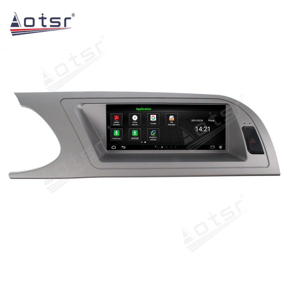 Android 10.0 multimedia player with GPS navigation stereo main unit DSP  8GB + 128GB suitable for Audi 09-16 A4 8.8