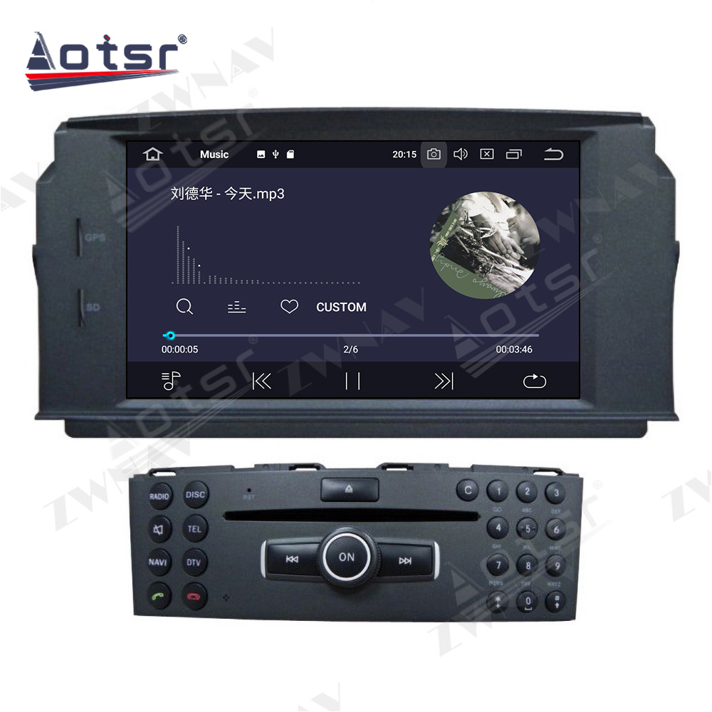 Android Multimedia GPS Navigation Car Radio Auto Sstereo for MERCEDES BENZ C Class C180 C200 C230 Stereo Screen Unit HD-Aotsr official website